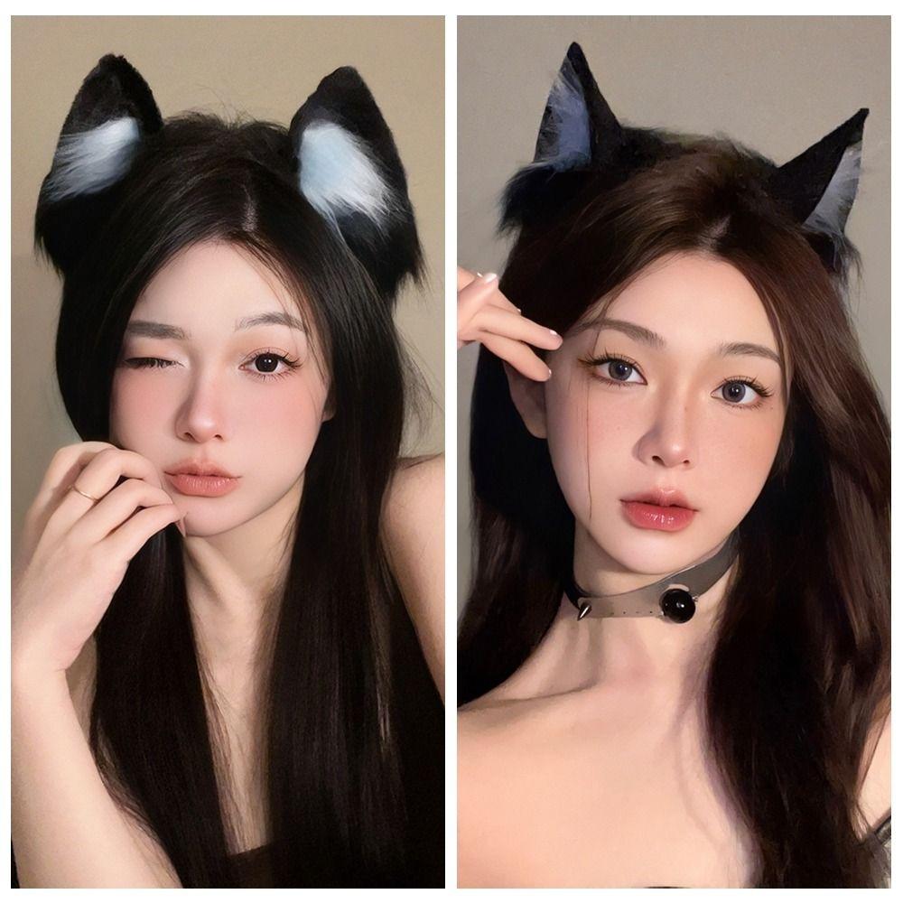Soft Plush Plush Hair Hoop Cloth Cosplay Hairband Fashion Cat Ear Headband Girl