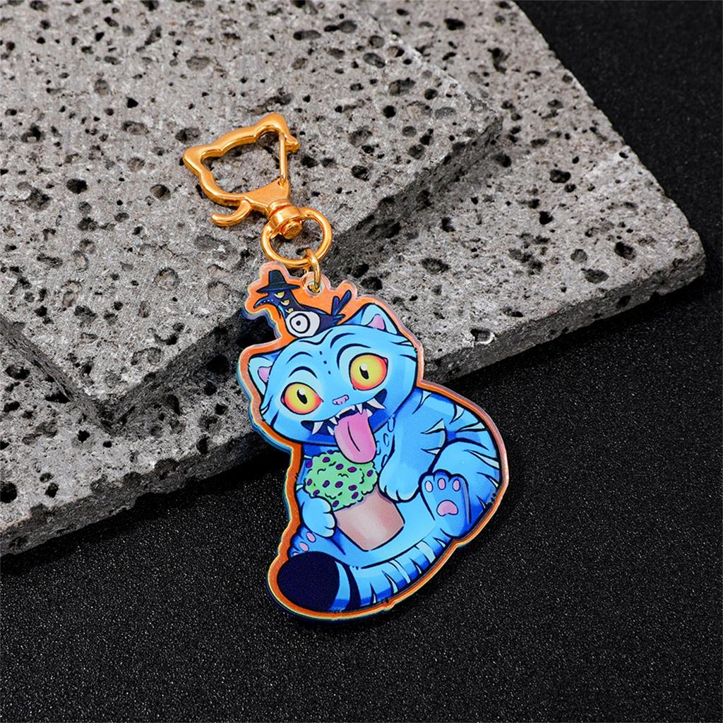 K-pop Witch Group Little Color Changing Acrylic Keychain Pendant Blue Cat Surrounding Cute Bag Pendant