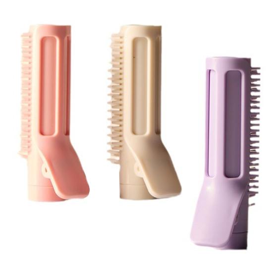 Retractable Hair Brush with Clip 2-In-1 Fluffy Hair Volume Comb Portable Travel Professional Women Hair Styling Detangling Tools