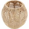 Rattan Lamp Shade Small Boho Shades Replacement - Pendant Sconce Shade Ceiling Fan Light Covers Round Woven Lampshade for Floor Lamps Pendant Light