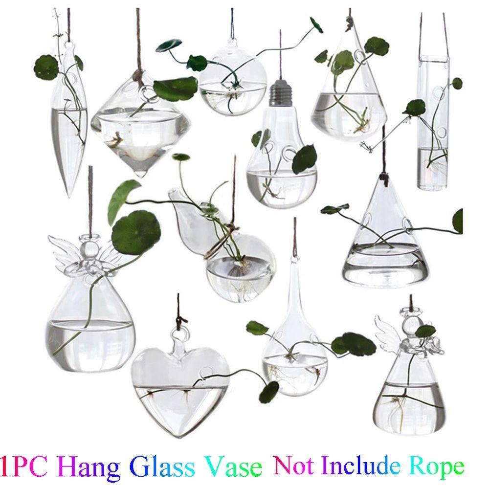 Creative Home Decoration Garden Supplies Hanging Glass Plant Pot Terrarium Container Glass Vase