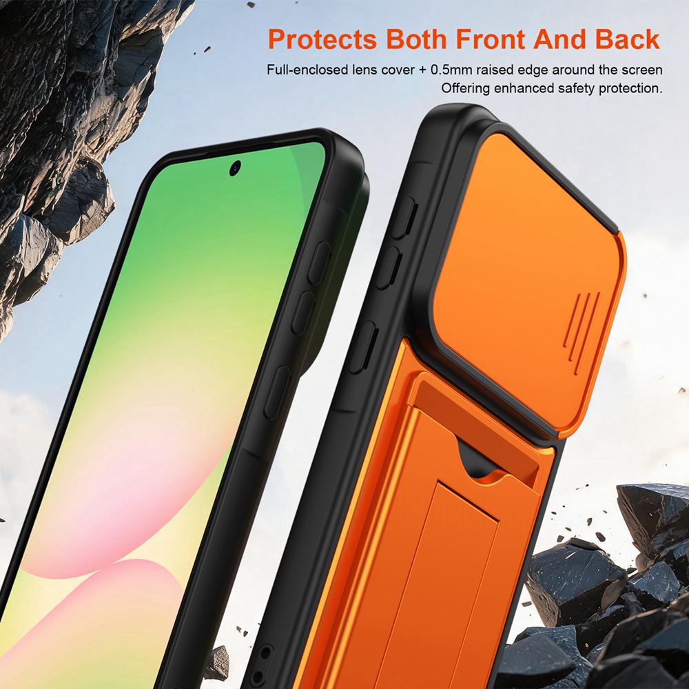 KEYSION Сумка-кошелек Чехол для телефона для Samsung Galaxy A57 5G A37 A27 A17 5G Защита камеры со сдвижной крышкой Подставка Ударопрочный чехол