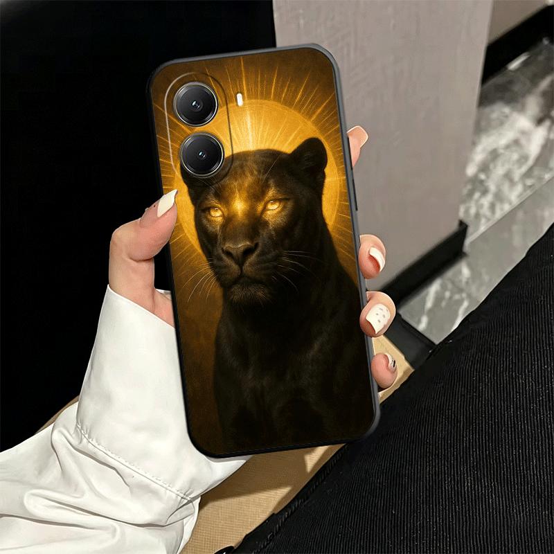 Black Panther Cool Animal Soft Phone Case for Xiaomi Poco X5 X6 X7 X8 Pro Max X3 F7 F8 Ultra M8 M7 M6 M5 Redmi 15 15C 14C 13C 12