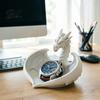 Украшение-Дракон для Спальни 3D-Печать Поддон для Хранения Украшений Мелочей Ключей Контейнер-Блюдце Декор для Кабинета Держатель Домашний Офис Настольное Украшение с Крыльями
