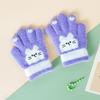 Cute Cat Children's Gloves Thickened Boys and Girls Cold-proof Glove Durable Plush Gloves  Baby