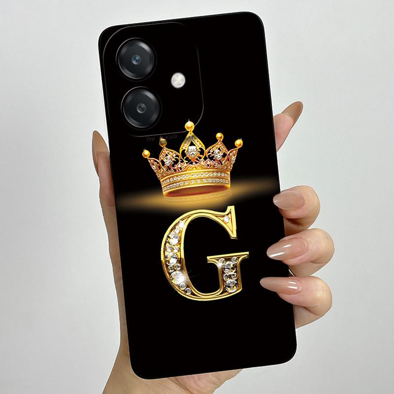 Чехол для Oppo A60 5G Силиконовый Чехол с Буквой Короны Ударопрочный Чехол Для OPPO A3 5G CPH2683 Чехол Для OPPO A3X A 3X A40 A40m 4G Чехол для Телефона