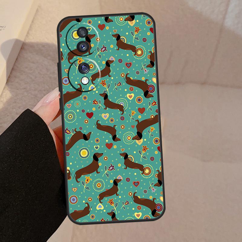 Dachshund Dog For Honor Magic 5 6 7 8 Pro Case For Honor X9d X9a X9b X9c X8c X8b 50 70 90 200 400 Lite Win