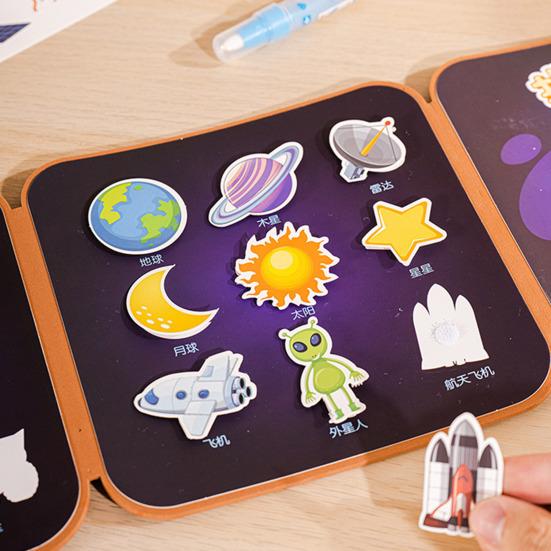 Волшебная водная раскраска для малышей Карманный складной мультфильм акварельный рисунок