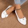 New Summer Pointed Toe Comfortable Casual Flat Shoes Elegant Shallow Mouth Lightweight Breathable Bow Women's ShoesNO:w801
