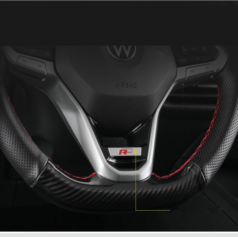 Для VW Volkswagen Jetta MK5 Golf Наклейки-эмблемы на руль автомобиля для Volkswagen VW Golf 8 MK8 Magotan CC Tayron X Touar