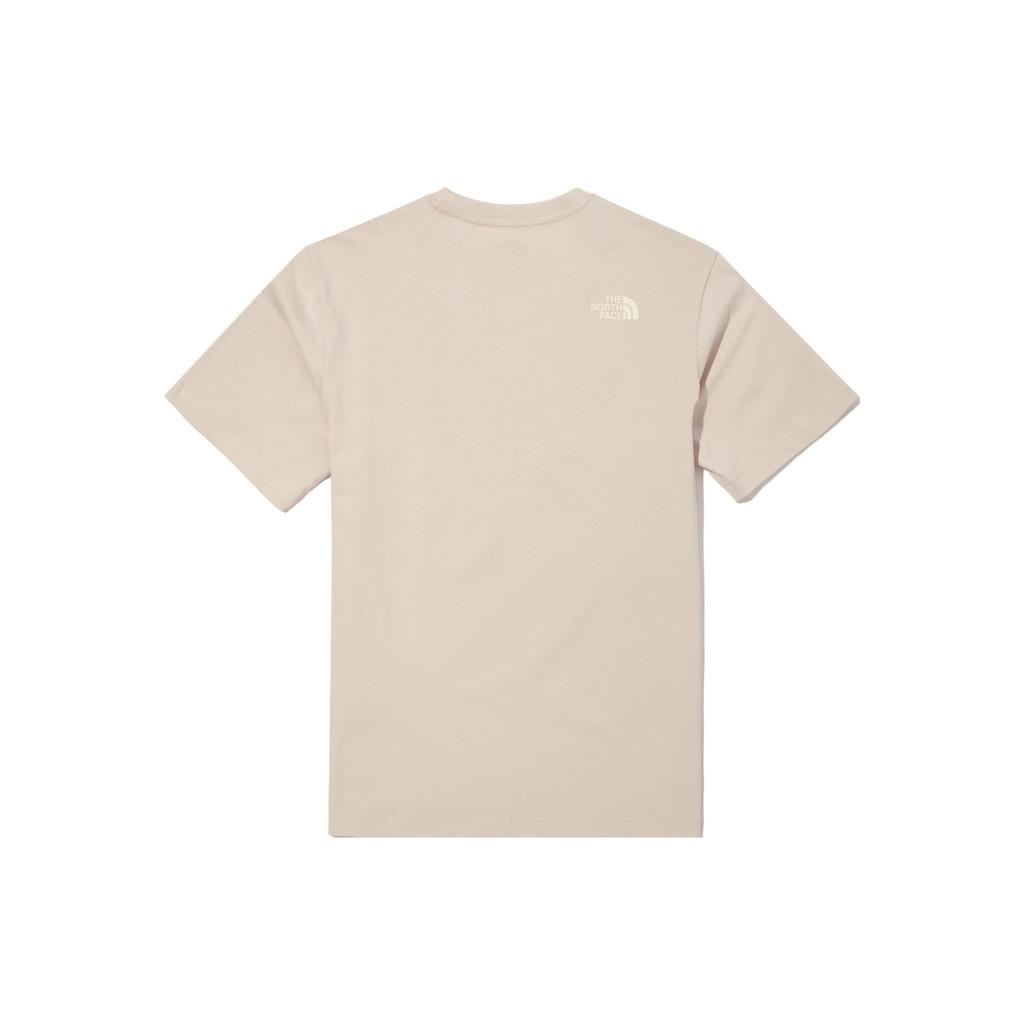 The North Face Хлопковая базовая футболка SS22 'Бежевая' Мужская NT7UN04E