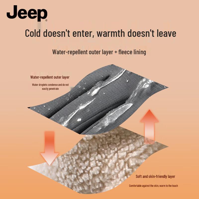 Jeep Men's Winter Cycling & Outdoor Touchscreen Gloves