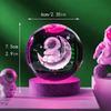 1pc 3D Crystal Ball Night Light Warm Light Birthday Gift of Night Light Creative Crystal Ball Desktop Decoration Birthday Gift