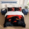 Horrible Werewolf 3‑Piece Bedding Set Soft Microfiber Duvet Cover Pillowcases Comfortable Bed Linen for Bedroom Decoration