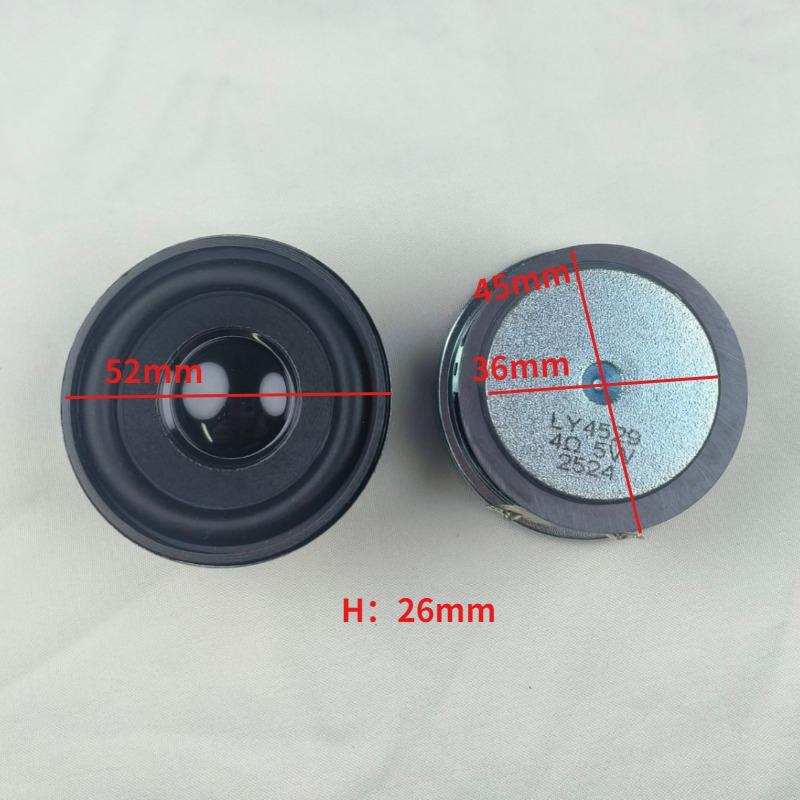 SOTAMIA 2Pcs 2 Inch 52mm Round Full Range Speaker 4 Ohm 5W 13 Core External Magnetic Audio Loudspeaker DIY Bluetooth Speaker