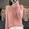 Женский кашемировый кардиган QingHe 30% кашемира - Мягкий и теплый свитер из смесовой шерсти