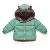 Осенне-зимняя детская куртка из хлопка для мальчиков и девочек маленького и среднего размера, теплая куртка из хлопка с бархатом