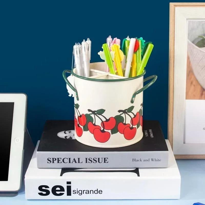 Ретро-ведро для хранения столовых приборов, сушилка с разделителем, кухонный нож и ящик для хранения вилок, украшение для дома для кухонных принадлежностей