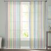 Color Vertical Stripes Modern Tulle Curtains For Living Room Bedroom Home Kitchen Window Sheer Curtains