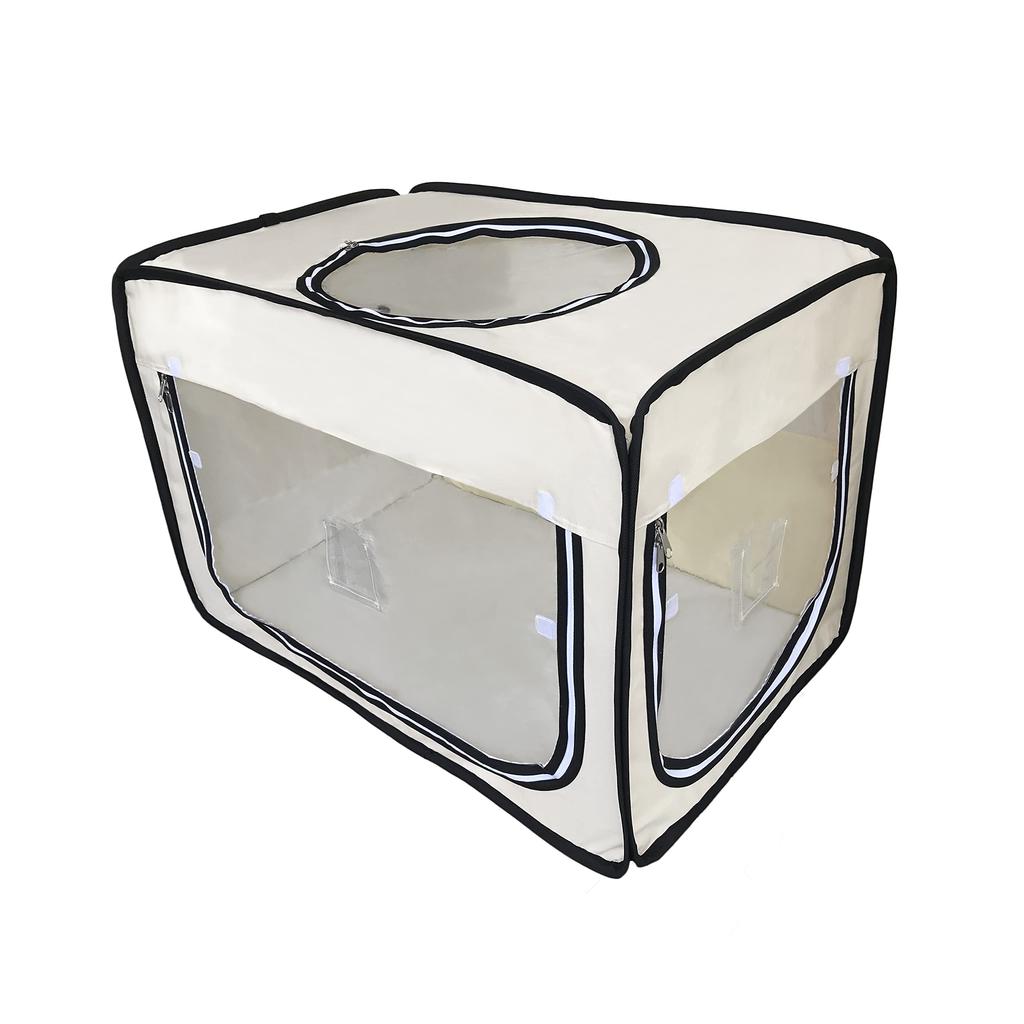 Unicom Pet Oxygen Room Cage Pet Oxy Hotel Square For Animals Oxygen Box For Nursing Care Foldable Can Be Used For Dogs And Cats Cages 2 Ways Made Of