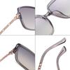 Новые женские поляризационные солнцезащитные очки, модные квадратные солнцезащитные очки TR в большой коробке с резными полыми декоративными солнцезащитными очками