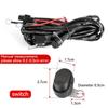 Motorcycle Fog Light Wiring Harness LED Lamp Headlamp Refit Relay Wire Motorbike Spotlight Cable Accessory