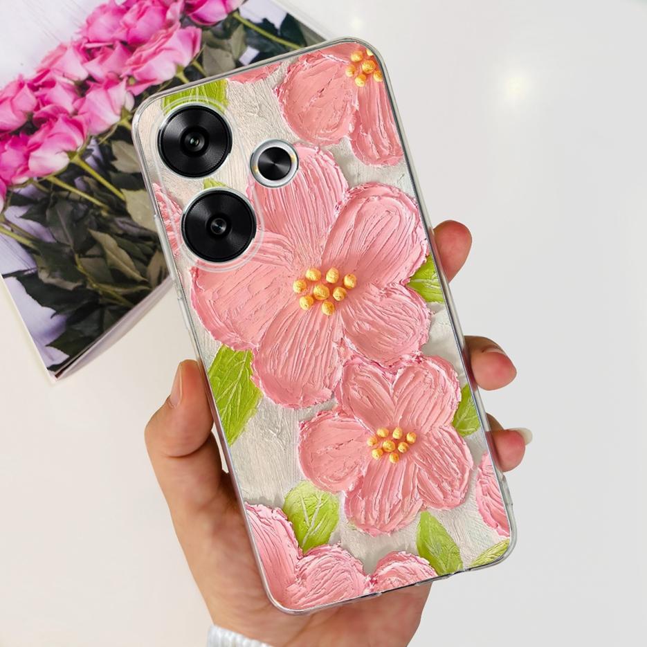 For Xiaomi Poco F6 Case Redmi Turbo3 New Fashion Painted Cover Soft Slim Phone Cases For Xiaomi Redmi Turbo 3 Poco F6 F 6 Bumper