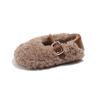 2024 Children Plush Warm Shoes for Girls Winter New Fashion Korean Style Soft Bottom Princess Cute Anti-slippery Versatile Shoes