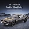 1:32 Pontiac Firebird имитация звука и света литая модель автомобиля из сплава суперкар модель автомобиля детская игрушечная машинка украшения