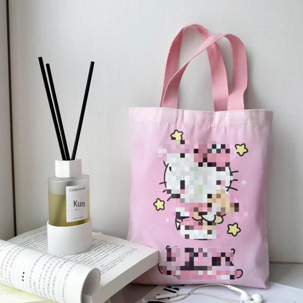 Праздничная сумка из холста с драконом: Большая вместительная новогодняя студенческая сумка через плечо