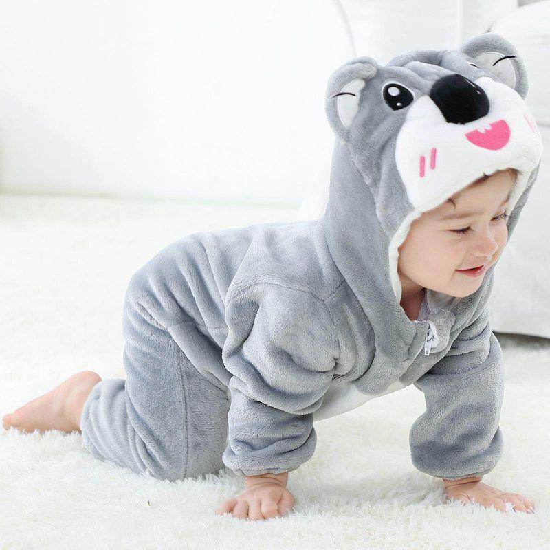 Newborn Baby Child Animal Jumpsuit Performance Wear Baby Cute Crawling Suit Baby Flannel Pajamas Costumes