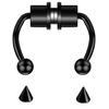 Magnetic False Nose Ring Horseshoe Ring Titanium Steel Artificial Nose Ring Non-perforated Nose Hoop Ring Piercing Jewelry