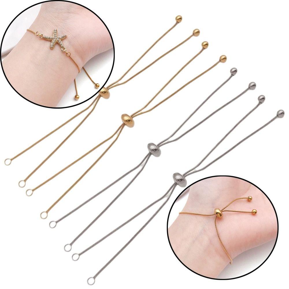 5Pcs Gold Necklace Extender Silver Hand Bracelet Extensions  Necklace Adjustment Accessories