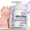 Крем с мочевиной 60%, 350 г, Длительное увлажнение для очень сухих рук, ног, С гиалуроновой кислотой и витамином E, Нежирный и быстро впитывающийся