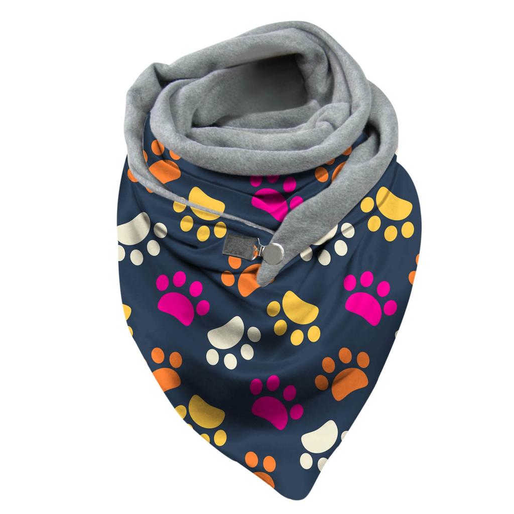 Women Printing Scarf Fashion Retro Female Multi-Purpose Shawl Scarf
