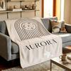 Музыка A-Aurora Плед Высокой Плотности Короткий Плюш Мягкий Для Кожи для Дивана Дремоты Кондиционируемой Комнаты