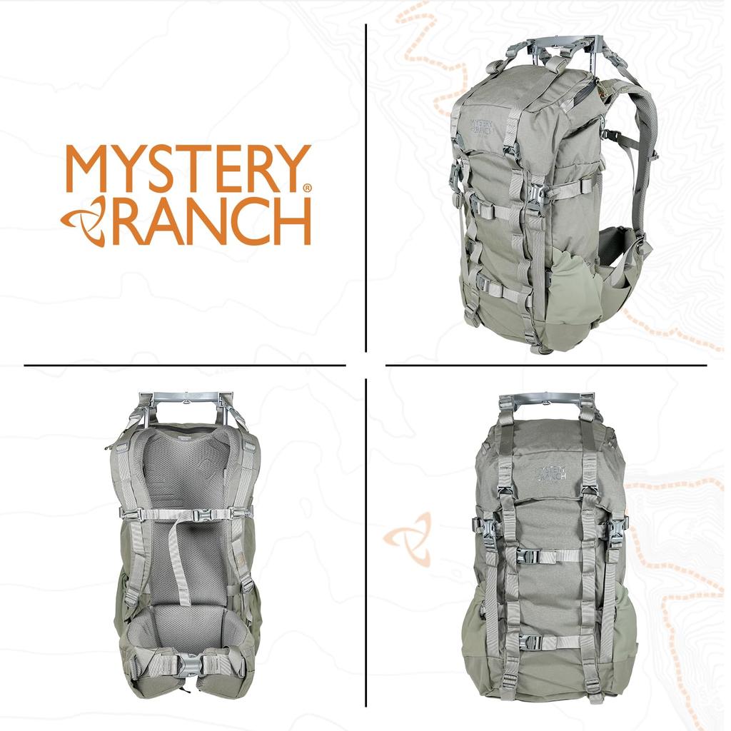 Mystery Ranch 40 Hunting Backpack Weatherproof Daypack Travel Hiking Outdoor Camping Outdoor Backpacking Climbing Pop-up 40L, Foliage, 2XL,