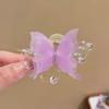 Fairy Butterfly Tassel Claw Clip – Transparent White Mori Style Hair Accessory