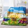 Biene Maja Personalized Text Blanket Gift Customizable Blanket Comfortable Great for Office Seaside Office Chair Picnics for All Occasions