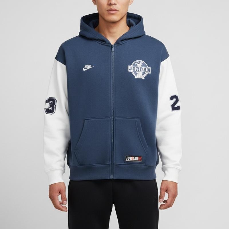 Jordan Jackets Men's Blue Hooded Moderate Other IO9824-479