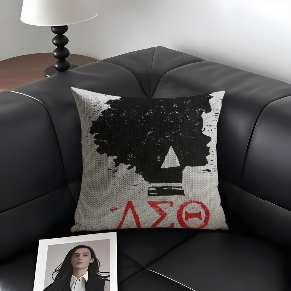 Community love DDelta Sigma ThetaS Pillow Case Pattern Printed Pillowcase for Living Room Sofa Cushion Cover Bedroom Decor