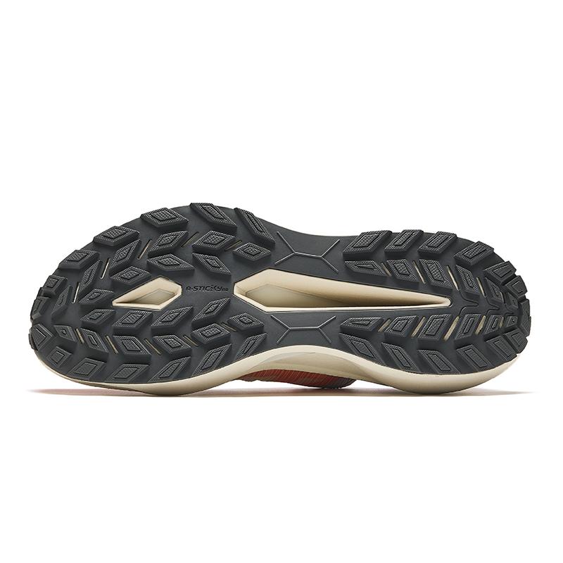 Anta Удобные амортизирующие нескользящие прочные низкие кроссовки для бега мужские кроссовки бежево-оранжевые 112436603A-1