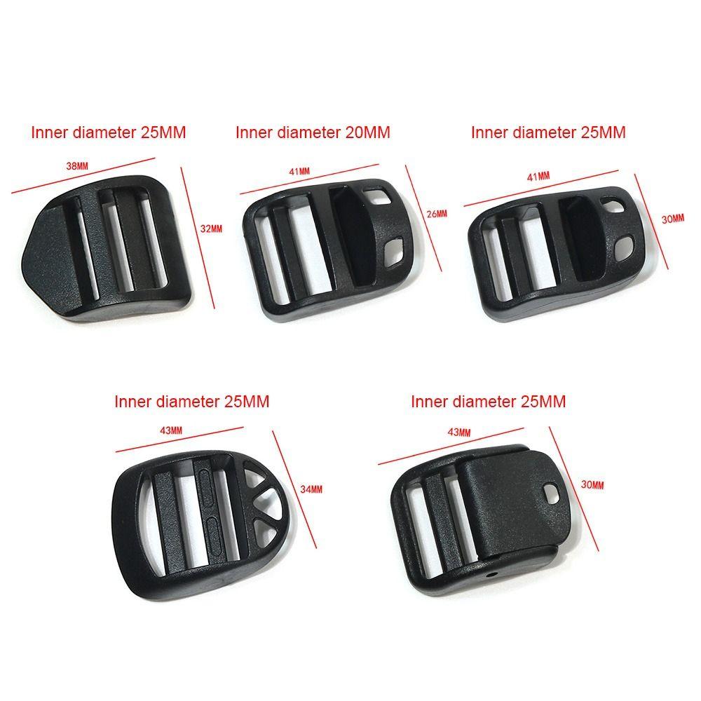 Outdoor Sport Bag Hook Webbing Strap Buckle Backpacking Release Parts Adjustable Slider Fastener