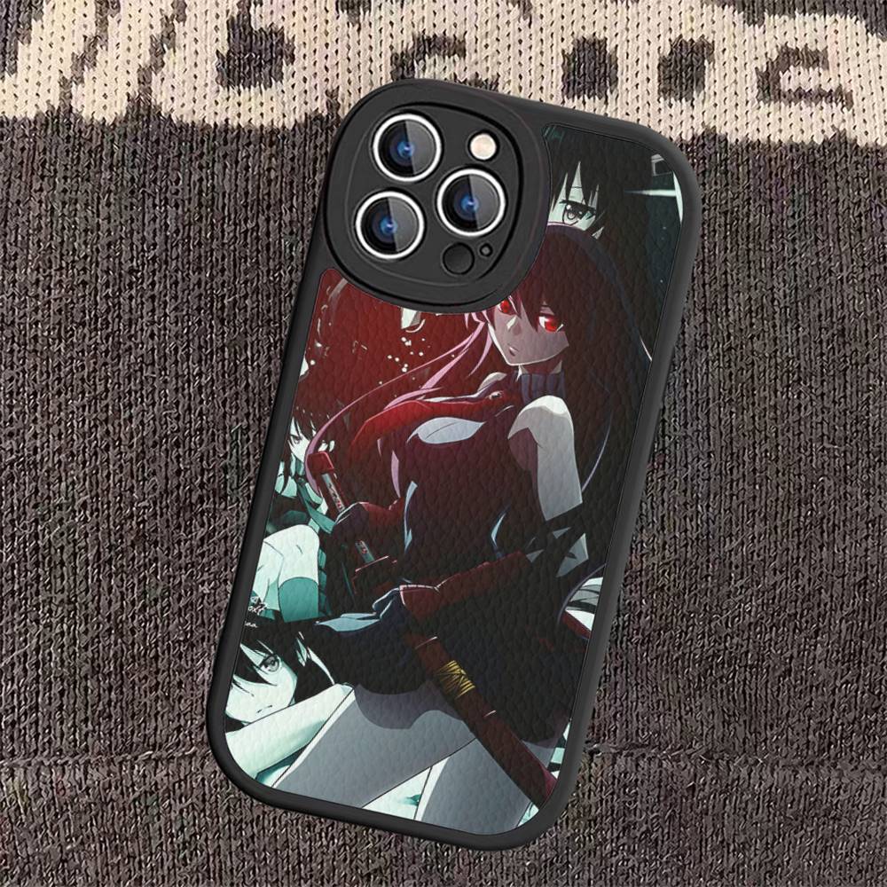 Аниме Убийца Акаме! Жесткий кожаный чехол для телефона для iPhone 16 15 14 13 12 Mini 11 14 Pro Max Xs X Xr 7 8 Plus Fundas