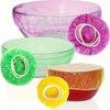 100pcs Reusable Elastic Food Storage Covers - Translucent, Stretchable Plastic Bowl & Plate Seals, Perfect Alternative To Foil & Wrap