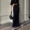 Fashion For Women Black Long Skirts High Waist Slim Seamless Elegant Ladies Gown Casual Summer 2024 New Female Maxi Skirts