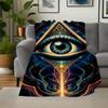 "Enchanted Eye of Providence Wall Art Print"Blanket Flannel Throw Blanket for Sofa, Bed, Travel, Camping, Office, Couch, Chair, And Bed Gift
