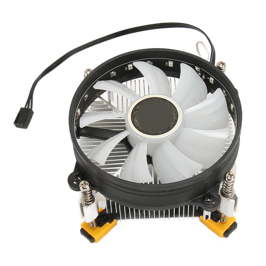 Охладитель процессора Радиатор Высокоскоростной Бесшумный 3 Провода Алюминиевый Настольный Компьютер Воздушный Охлаждающий Вентилятор Вниз