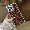 Новый Ins Милый и Крутой Чехол для iPhone 16 с Леопардовым Принтом Коричневого Цвета 14 Чехол для Мобильного Телефона Девушка Apple 15 Гальванизированный Клей