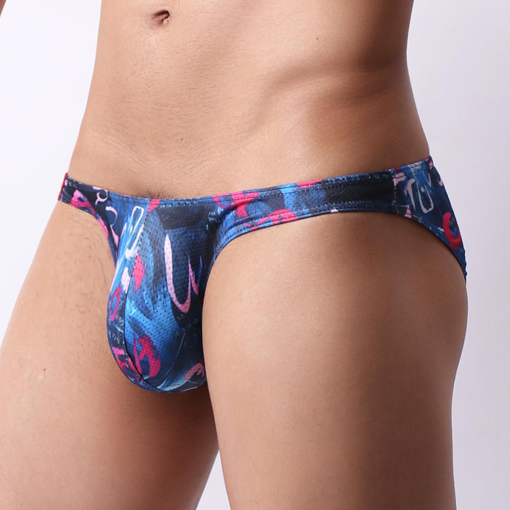 Мужские сексуальные трусы для плавания Бикини Купальники Купальник Пляжная одежда Цветочные стринги Нижнее белье